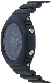 Casio G-Shock Analog-Digital World Time Watch - Black / Navy Blue